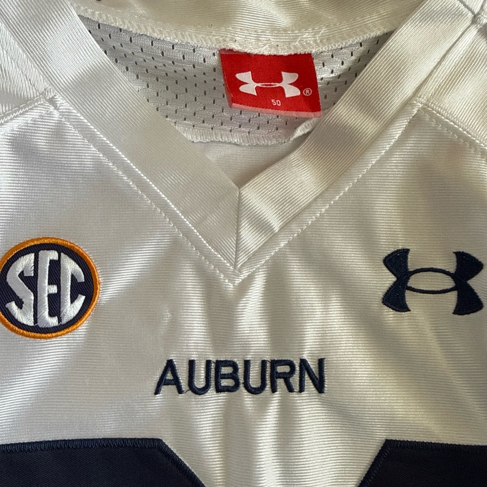 Men’s Under Armour Bo Jackson #34 Auburn Tigers NCAA Jersey Sz 50 - White - Picture 6 of 7